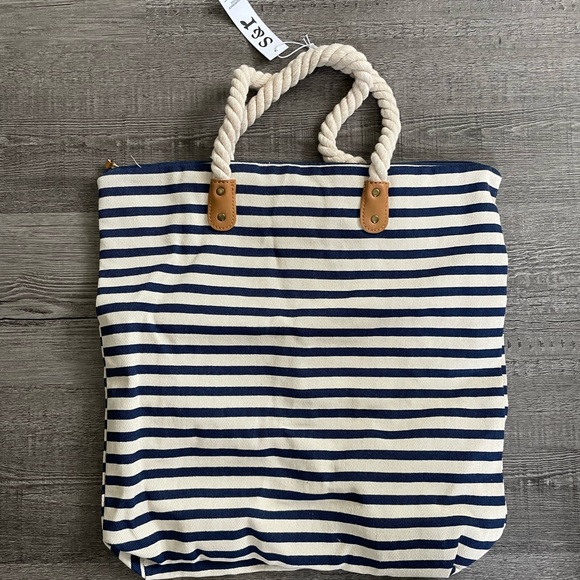summer & rose Handbags - Summer & Rose Stripped Tote Bag